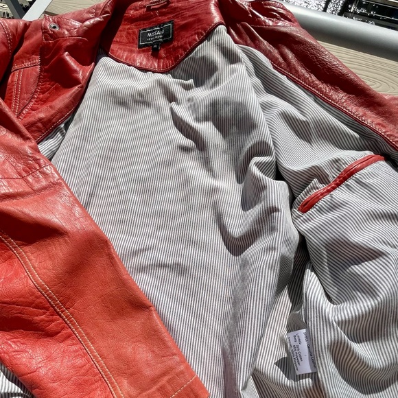 Missani Le Collezioni lamb skin Leather Jacket - Picture 2 of 8